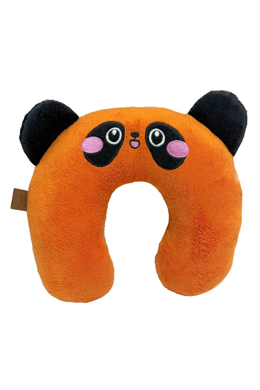 Turuncu Panda Seyahat Yastığı – Eğlenceli ve Renkli Yol Arkadaşı