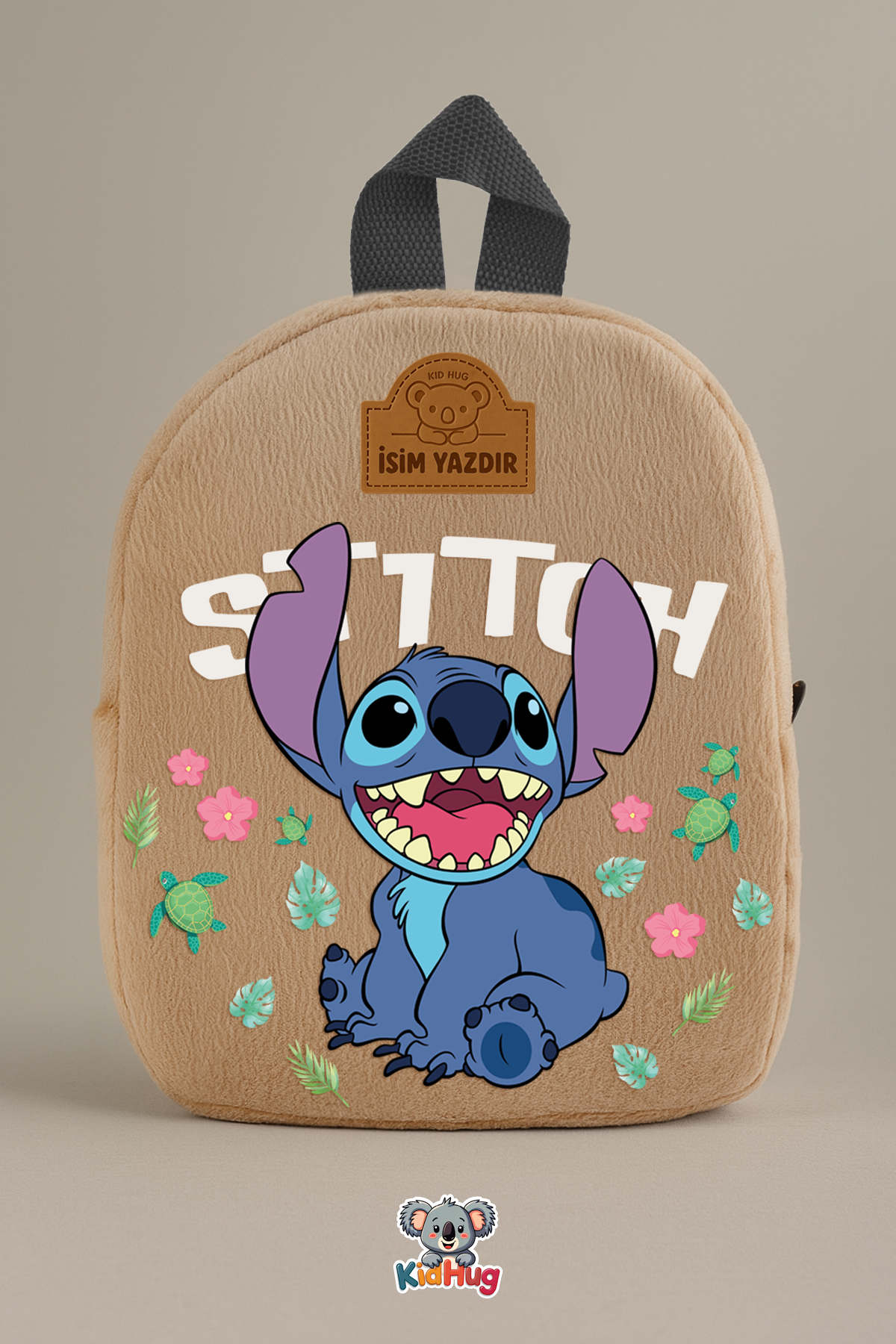 Stitch Baskılı İsimli Çocuk Sırt Çantası Çantası Premium Kumaş 1-8 Yaş 6 Farklı Renk [ İSİM YAZDIR ]