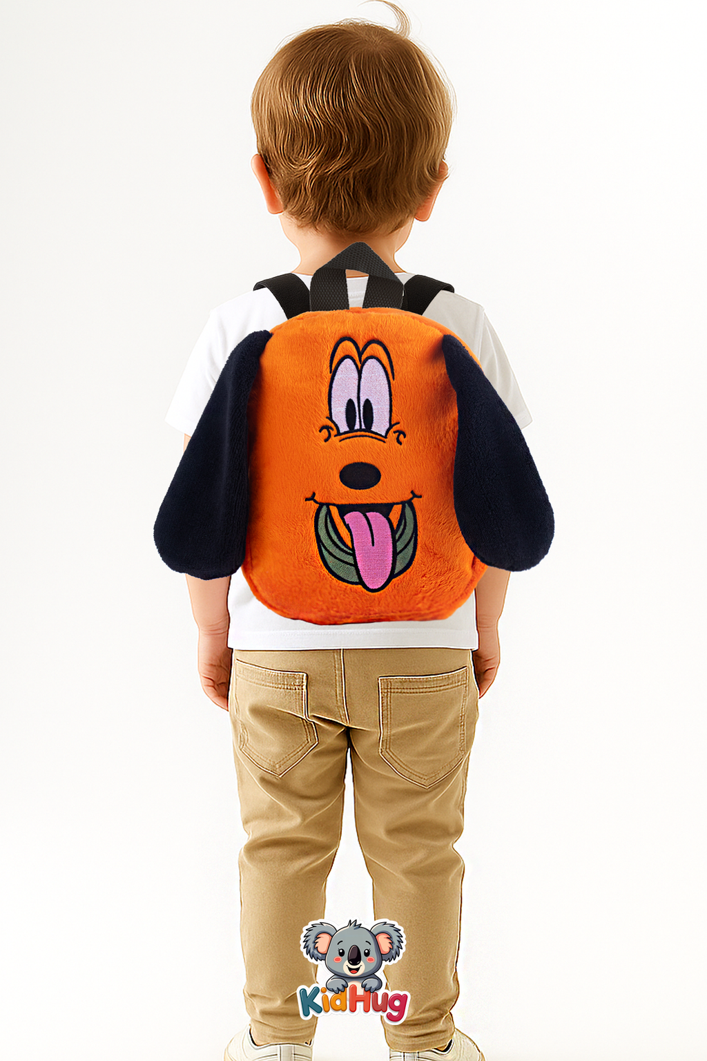Köpekli Çocuk Çantası Arkadaşım Turunç Premium Nakışlı & At Tüyü Kumaş Çocuk Çantası |0-6 Yaş |