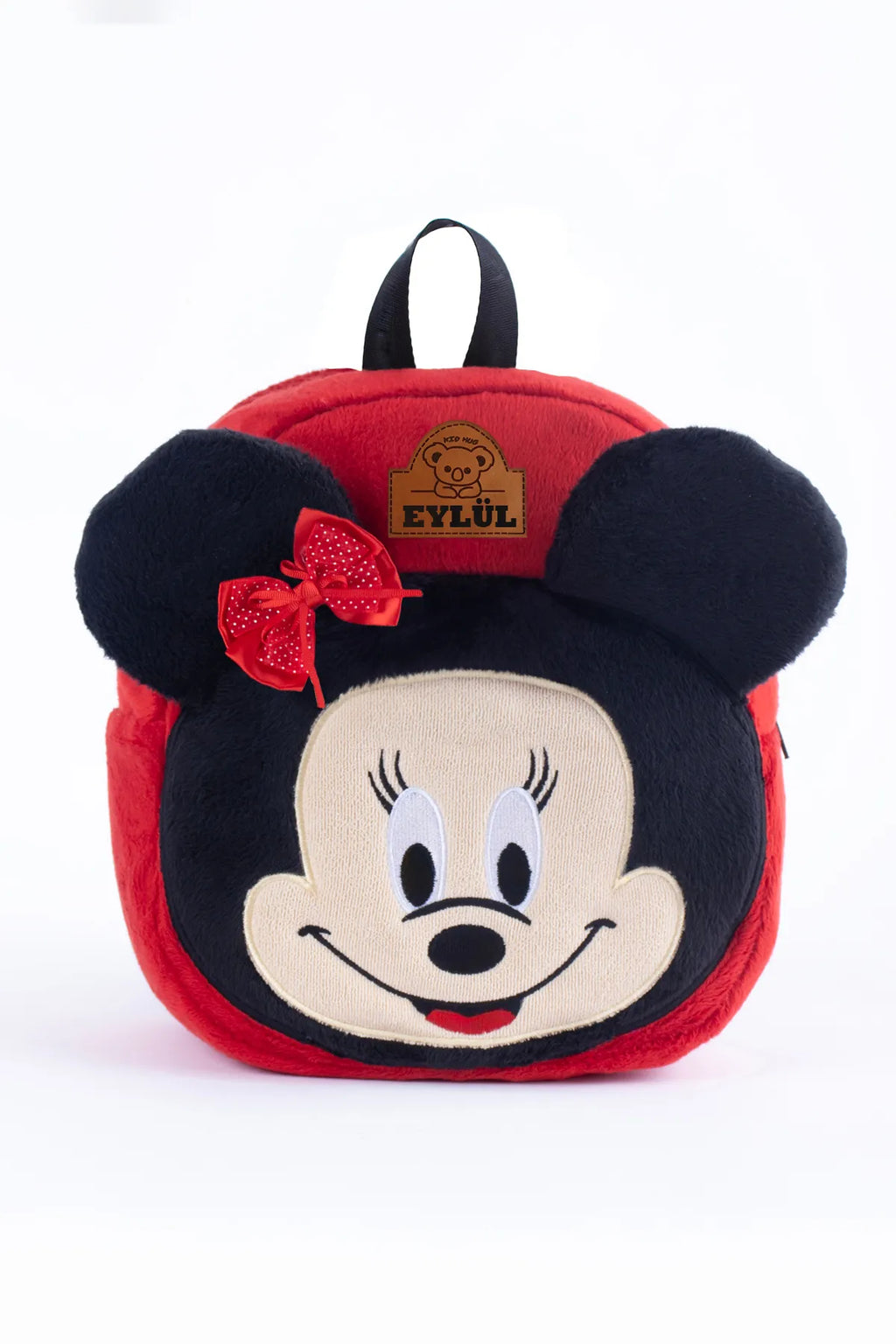 İsimli Kız Çanta Minnie Mouse Çanta | Kişiye Özel Isimli | Çocuk Sırt Çantası At Tüyü Kumaş 0-8 Yaş