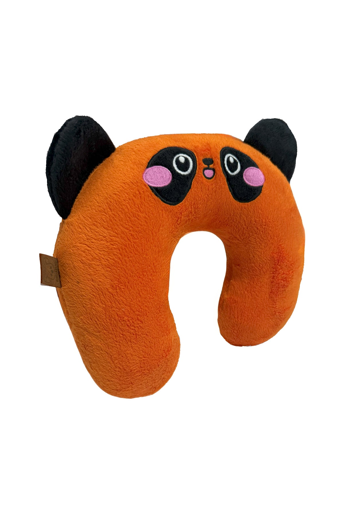 Turuncu Panda Seyahat Yastığı – Eğlenceli ve Renkli Yol Arkadaşı