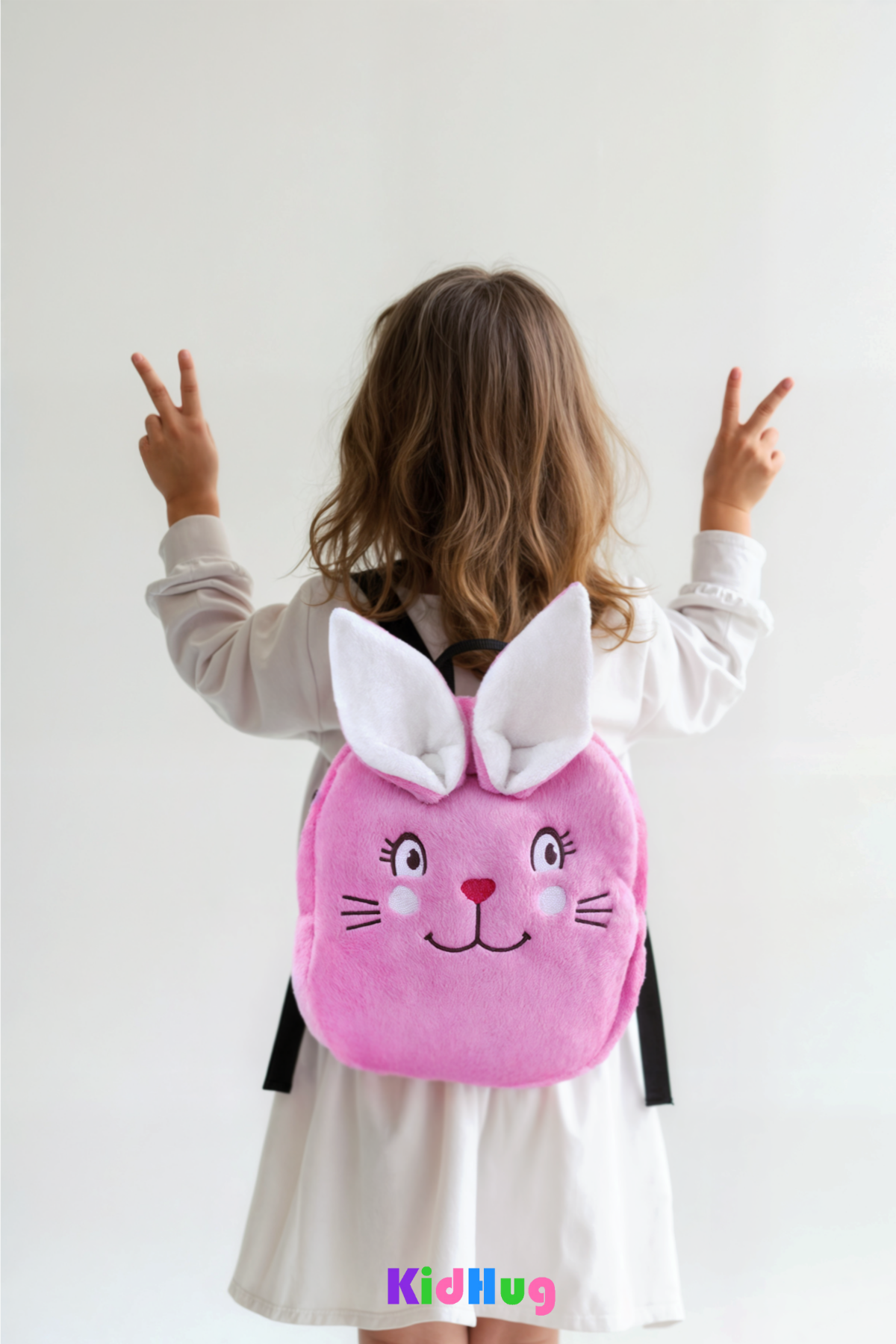 Tavşan Kız Çocuk Çantası Premium [tavşo] Nakışlı At Tüyü Kumaş Çocuk Çantası |0-8 Yaş|