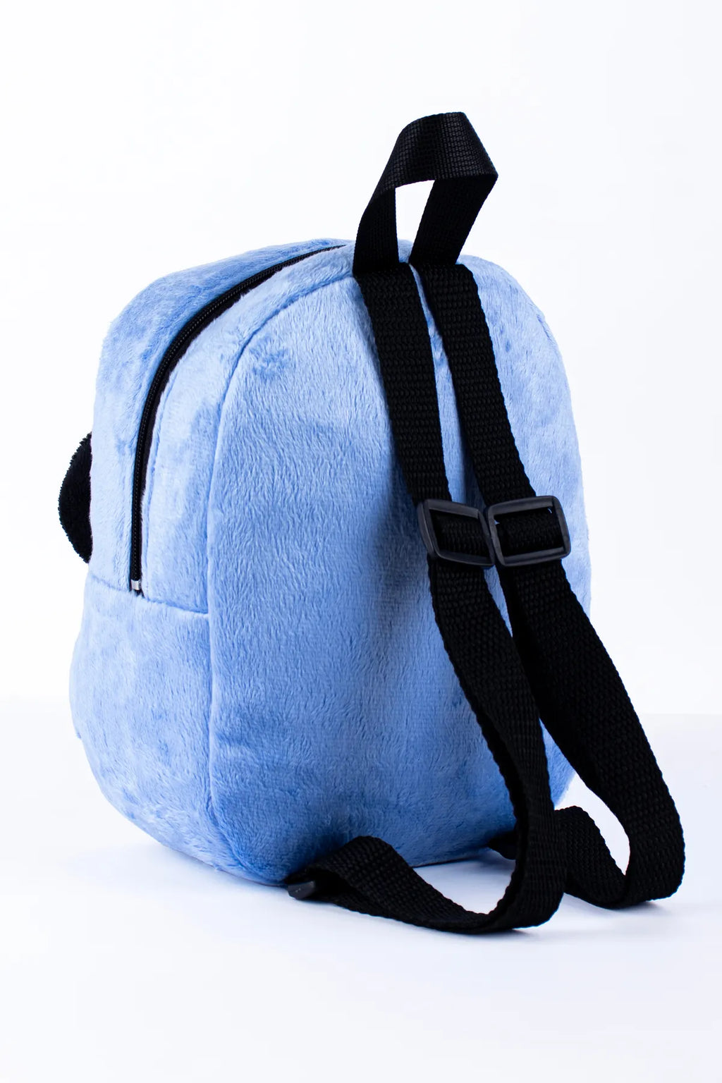 Çocuk Çanta Mavi Panda Premium Nakışlı & Sırt Çantası At Tüyü Kumaş Çocuk Çantası |0-8 Yaş|