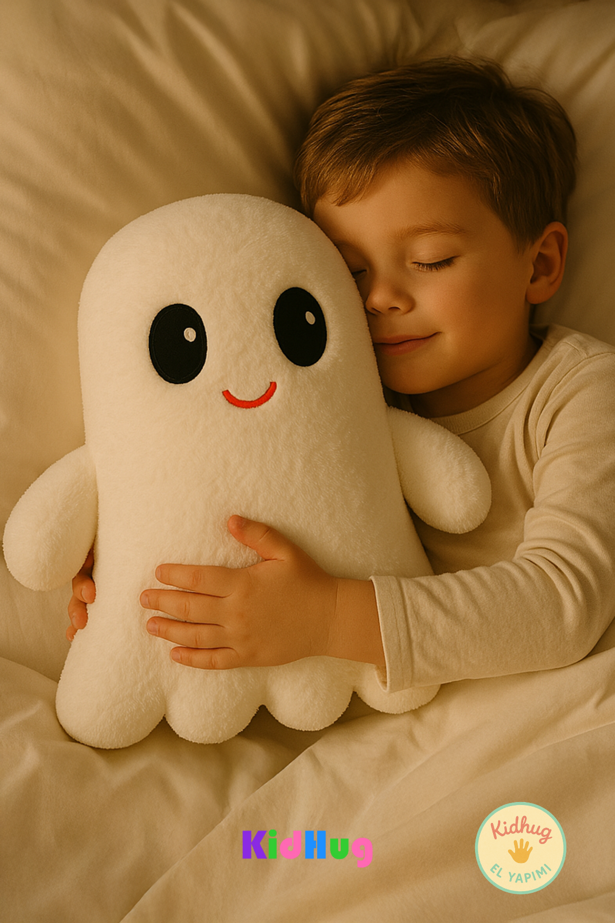 Snoozy Snow – Beyaz Renkli Peluş Uyku Arkadaşı & Seyahat Yastığı