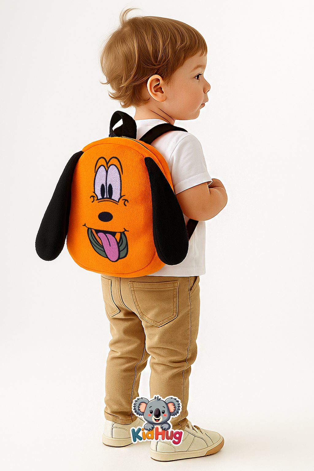 Köpekli Çocuk Çantası Arkadaşım Turunç Premium Nakışlı & At Tüyü Kumaş Çocuk Çantası |0-6 Yaş |