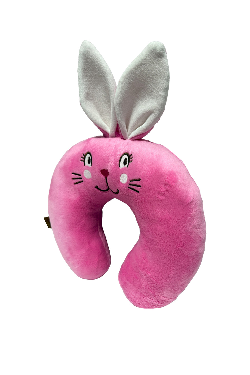 Tavşancık ile Yolculuk – Pembe Kulaklı Peluş Çocuk Boyun Yastığı