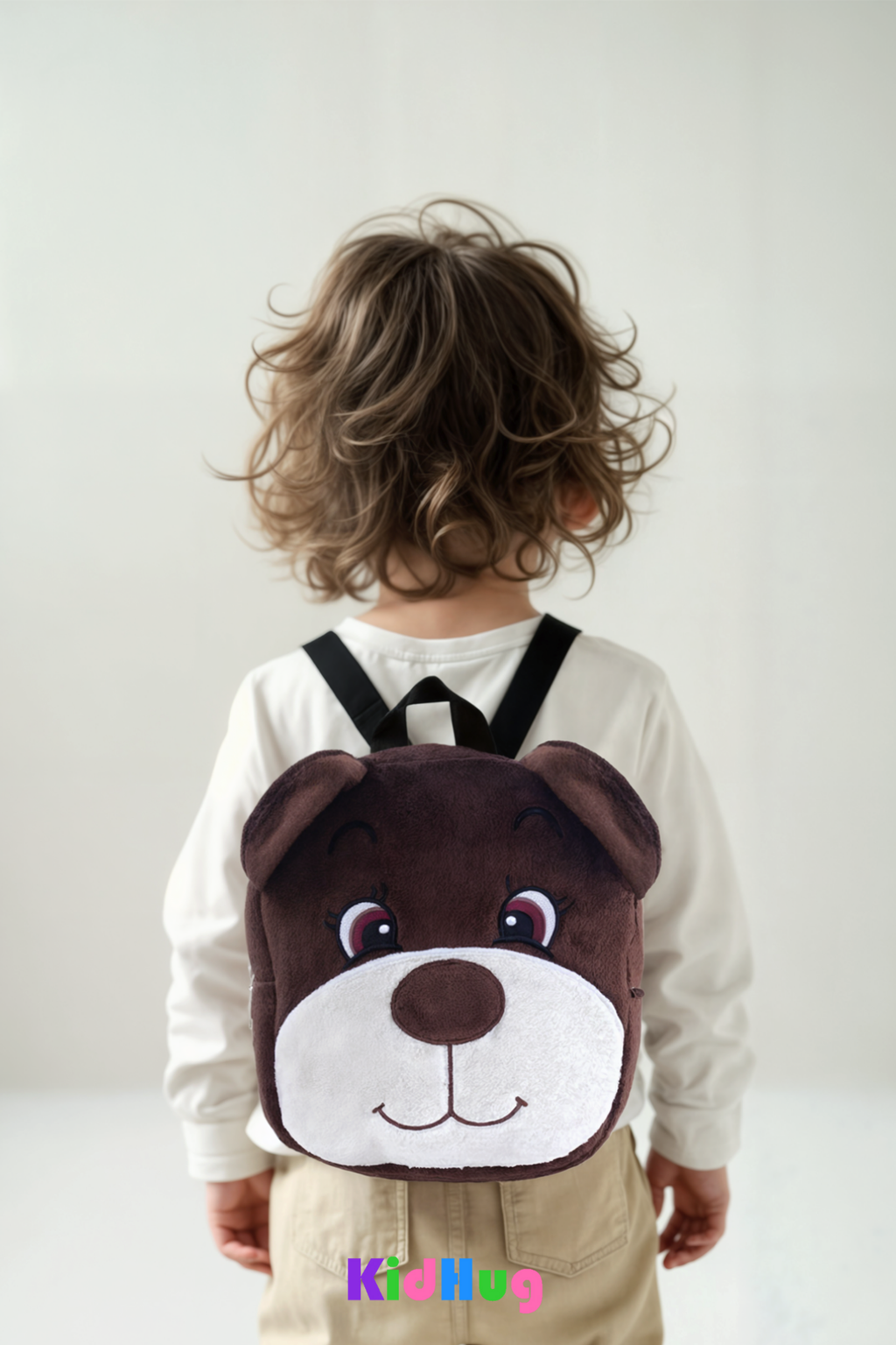 Ayılı Çanta Gogo Çocuk Çantası Premium Nakışlı & Baskılı At Tüyü Kumaş Çocuk Çantası |0-6 Yaş |