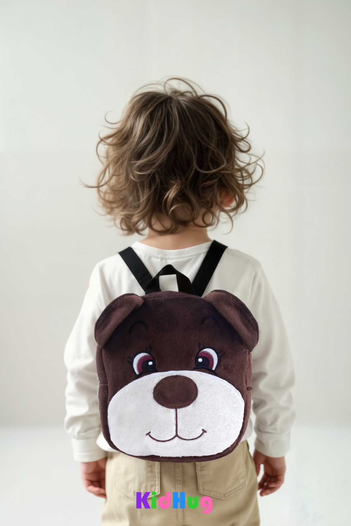 Ayılı Çanta Gogo Çocuk Çantası Premium Nakışlı & Baskılı At Tüyü Kumaş Çocuk Çantası |0-6 Yaş |