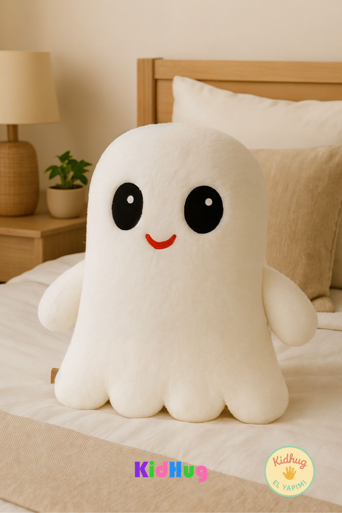 Snoozy Snow – Beyaz Renkli Peluş Uyku Arkadaşı & Seyahat Yastığı