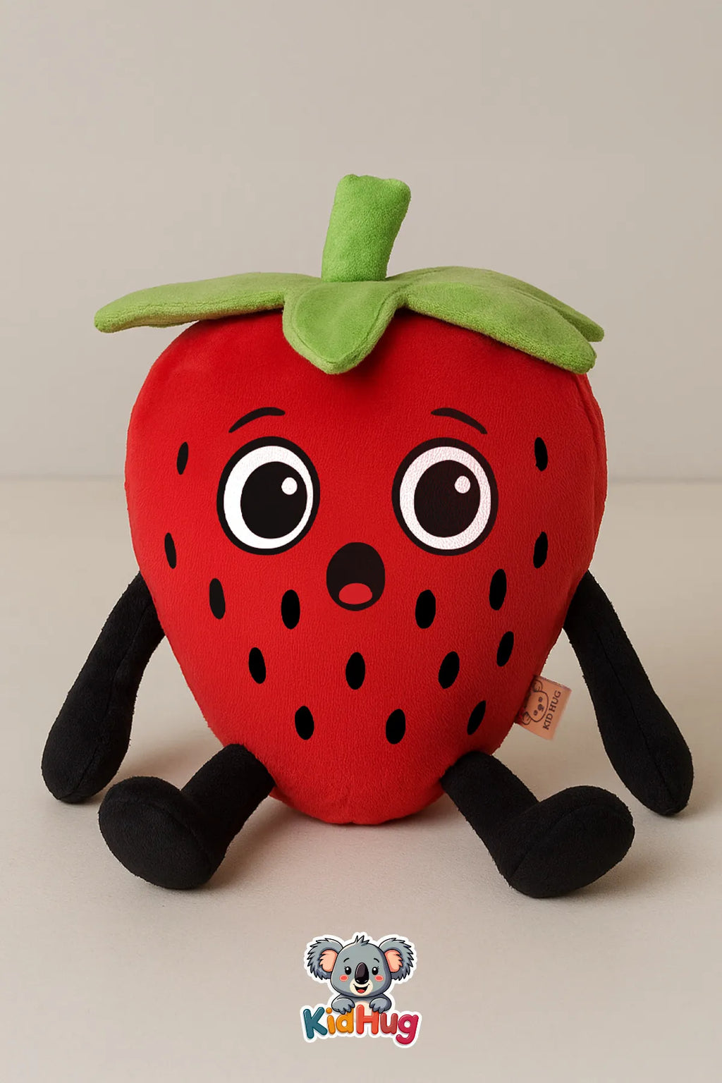 Berryboo Çilek Çocuk Kol ve Bacaklı Yastık Premium Sevimli Çilek Çocuk Yastık Uyku Arkadaşı 35 CM