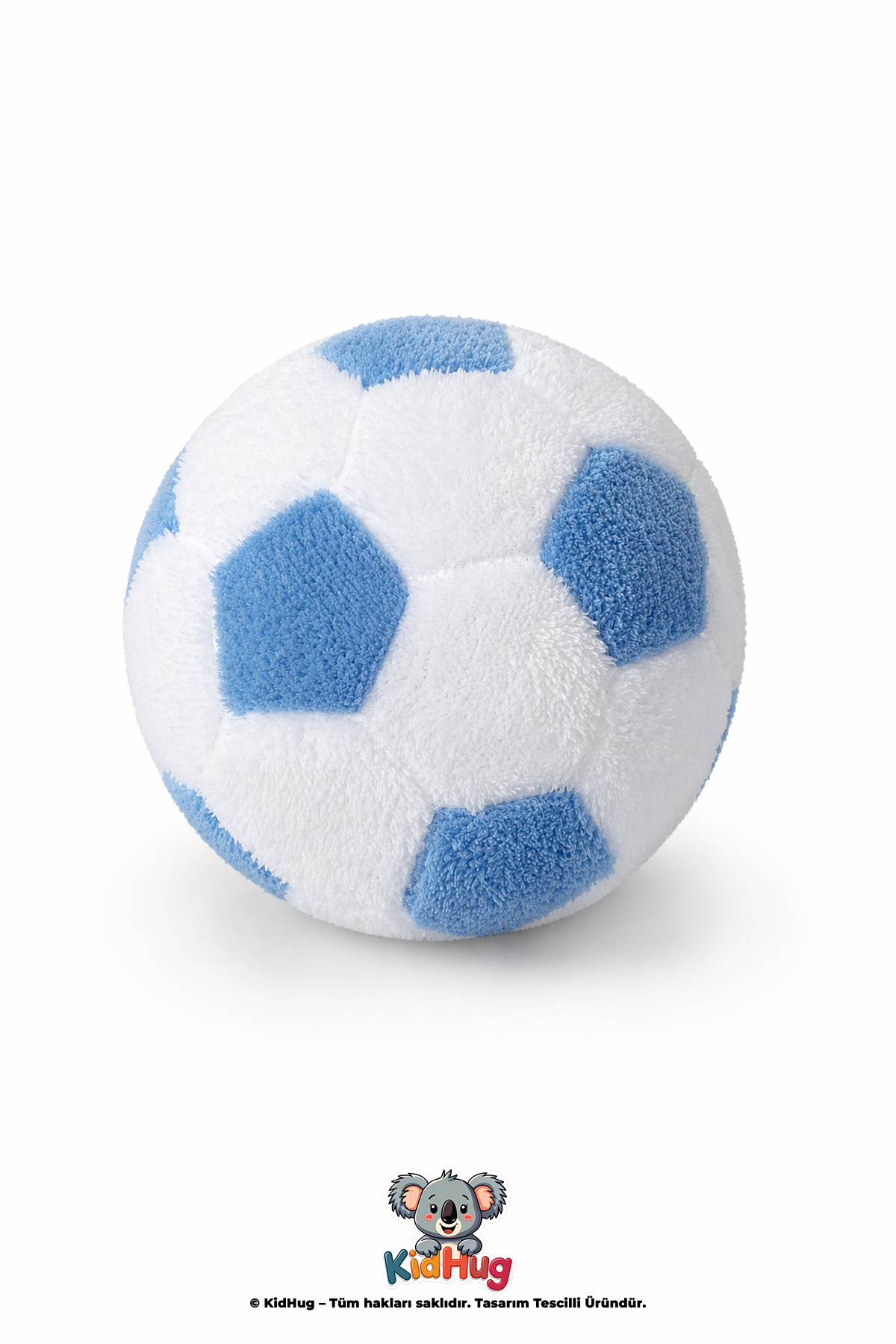 Peluş Futbol Topu – Yumuşak Silikon Dolgulu Bebek - Yetişkin - Çocuk Oyuncak Topu | Sessiz, Hafif | 53 cm Çevre