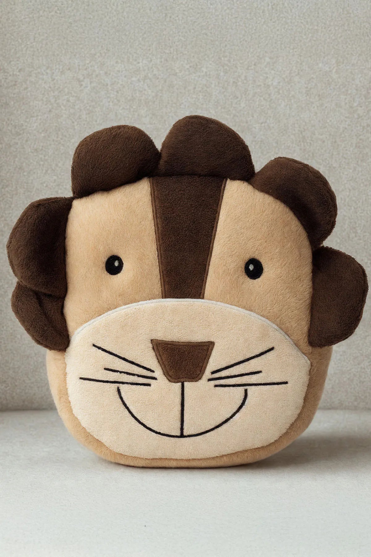 Aslan Çanta Erkek-kız Çocuk Sırt Çantası [leo] Nakışlı At Tüyü Kumaş Çocuk Çantası