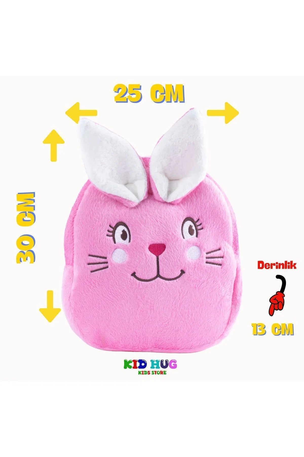 Tavşan Kız Çocuk Çantası Premium [tavşo] Nakışlı At Tüyü Kumaş Çocuk Çantası |0-8 Yaş|