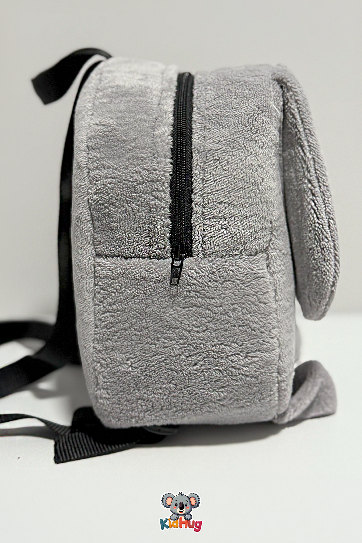 Gri Sırt Çantası Kulaklı 1-8 Yaş Çocuk Sırt Kreş Çantası, Anaokulu [ Istediğiniz Ismi Yazıyoruz ] -