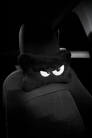 Tüm Araç Koltuklarıyla Uyumlu 2 ADET BOYUN YASTIĞI - Mr. Peeping Siyah Sinirli Göz !