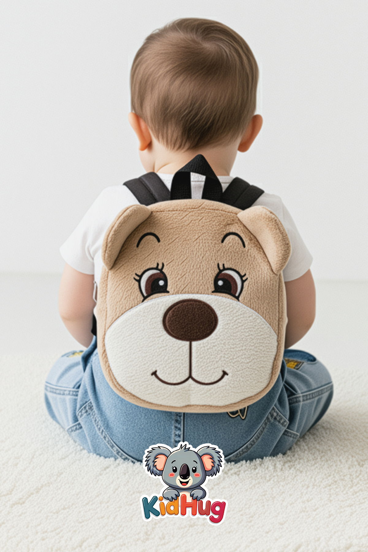 AYILI Kreş Çantası Doo Çocuk Çantası Nakışlı & Baskılı At Tüyü Kumaş Çocuk Çantası 0-8 Yaş