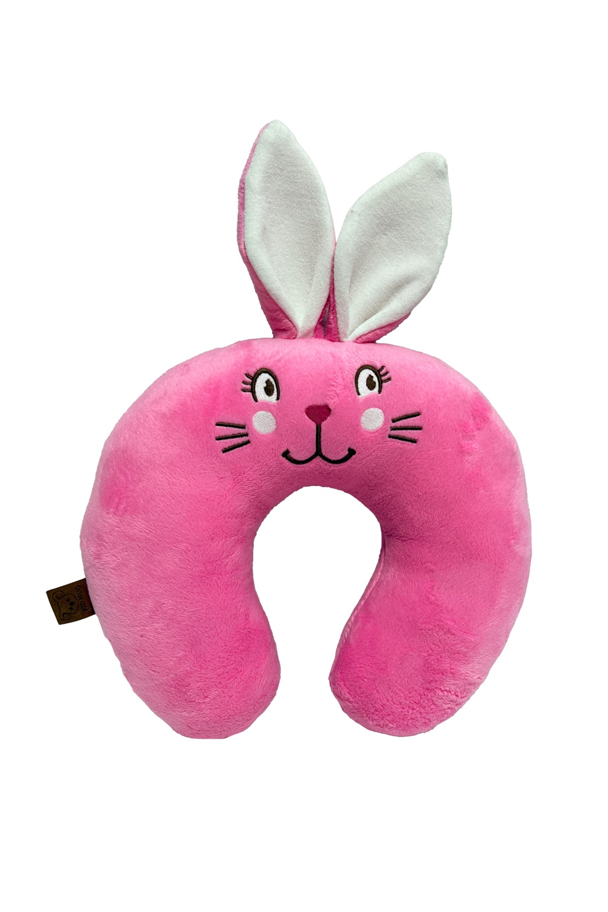 Tavşancık ile Yolculuk – Pembe Kulaklı Peluş Çocuk Boyun Yastığı