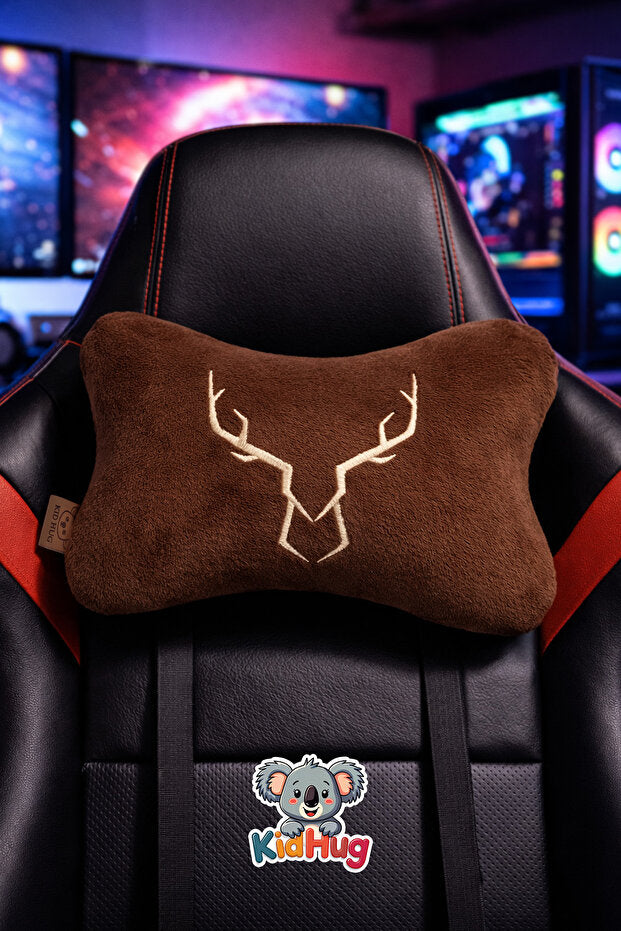 Oyunculara Özel Nakışlı E-Spor Boyun Yastığı Oyuncu Koltuğu Koltuk Desteği Peluş Kafa Yastığı Gaming Sandalyesi Aksesuarı