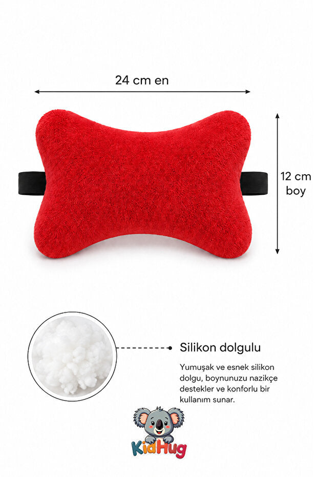 Oyunculara Özel Kırmızı E-Spor Boyun Yastığı Oyuncu Koltuğu Koltuk Desteği Peluş Kafa Yastığı Gaming Sandalyesi Aksesuarı