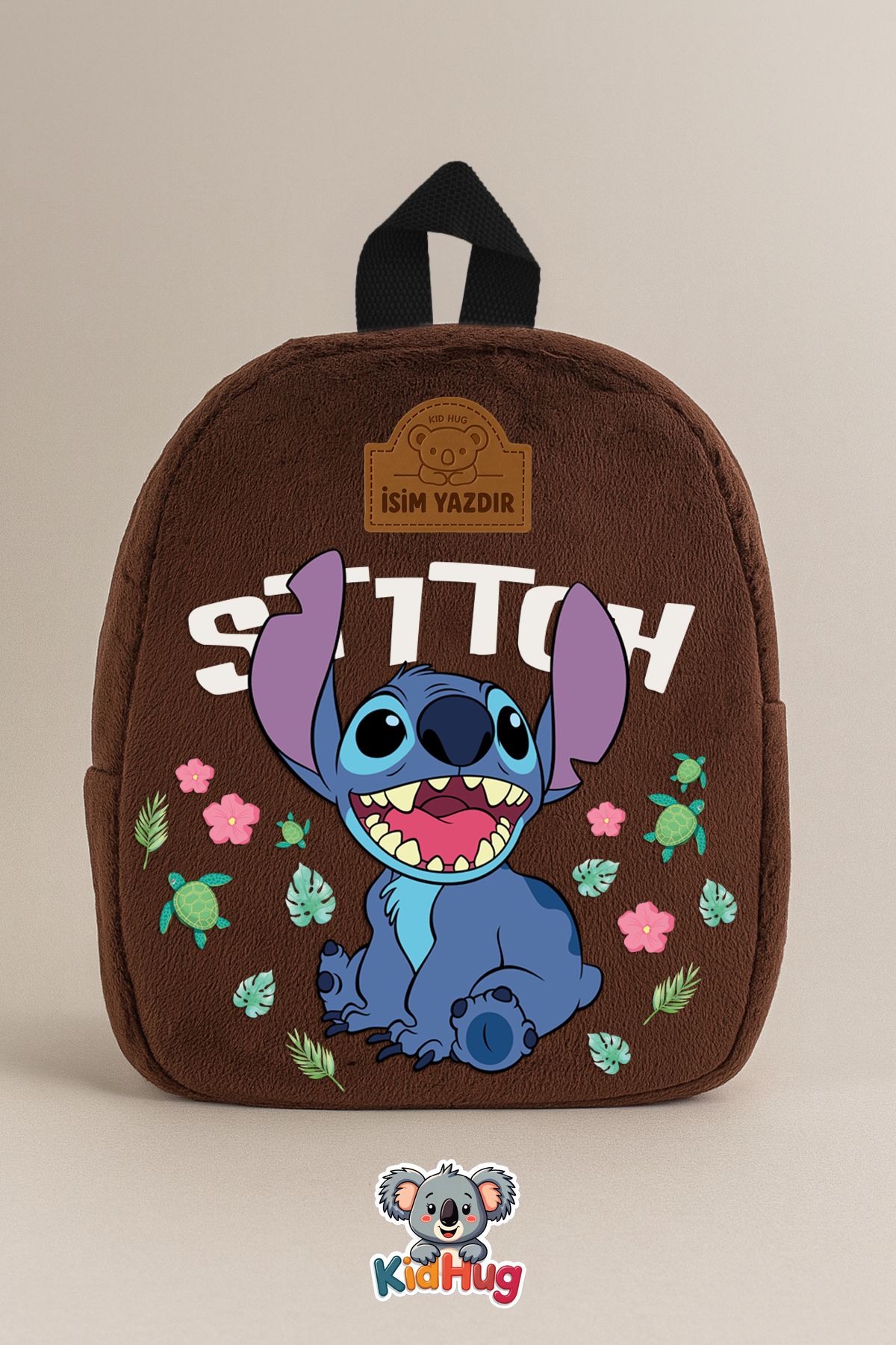 Stitch Baskılı İsimli Çocuk Sırt Çantası Çantası Premium Kumaş 1-8 Yaş 6 Farklı Renk [ İSİM YAZDIR ]