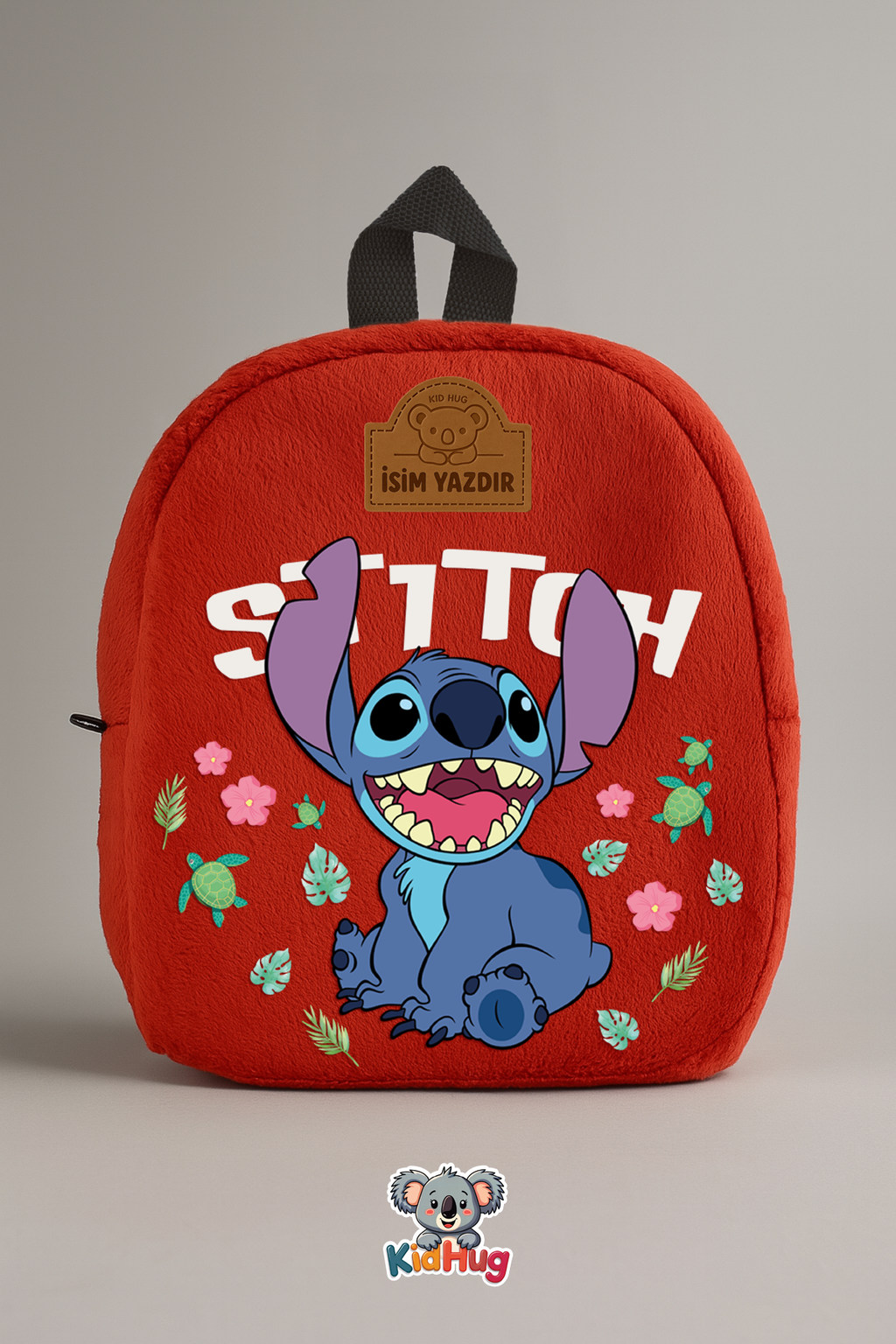 Stitch Baskılı İsimli Çocuk Sırt Çantası Çantası Premium Kumaş 1-8 Yaş 6 Farklı Renk [ İSİM YAZDIR ]