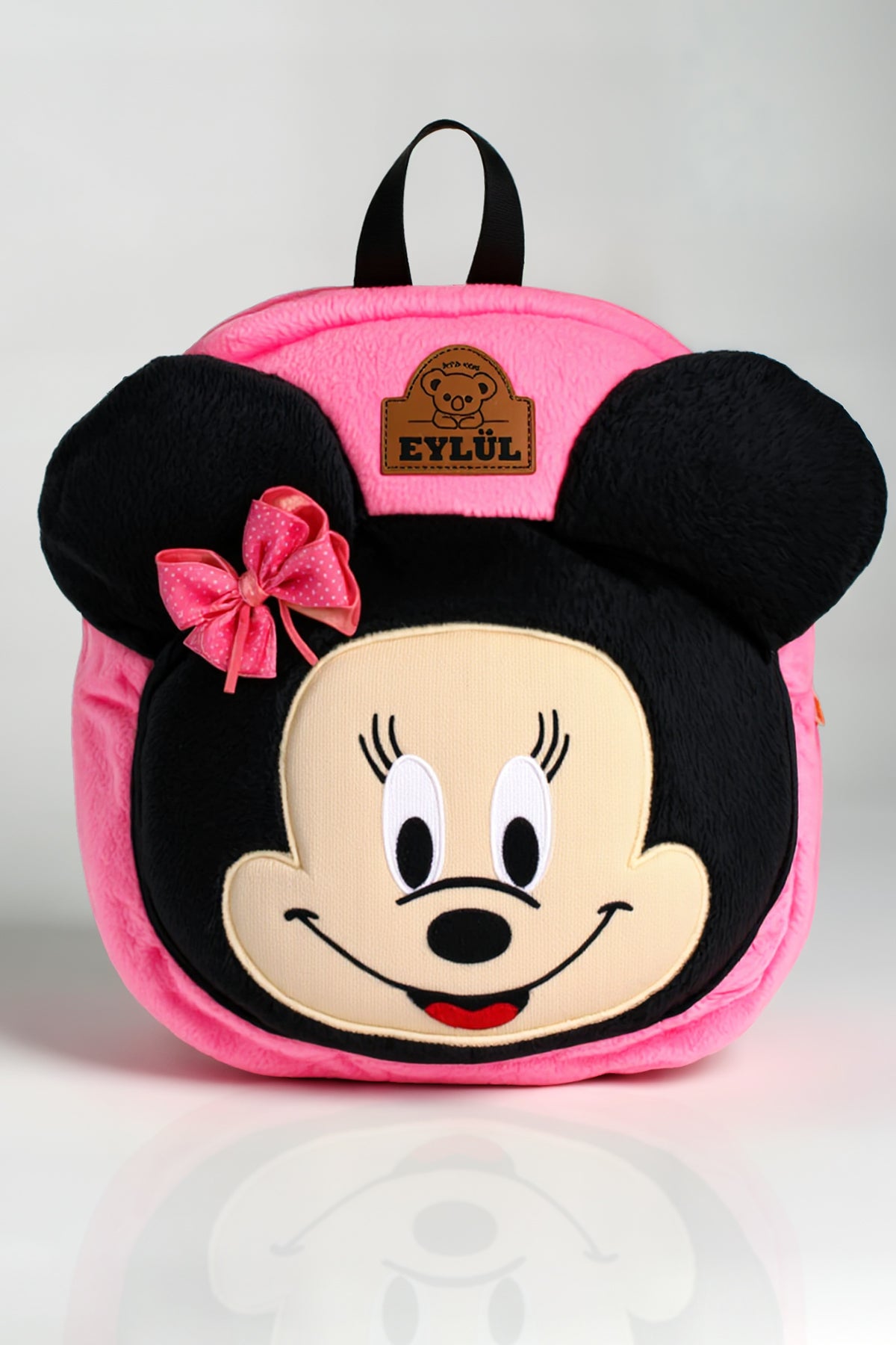 İsimli Kız Çanta Minnie Mouse Çanta | Kişiye Özel Isimli | Çocuk Sırt Çantası At Tüyü Kumaş 0-8 Yaş