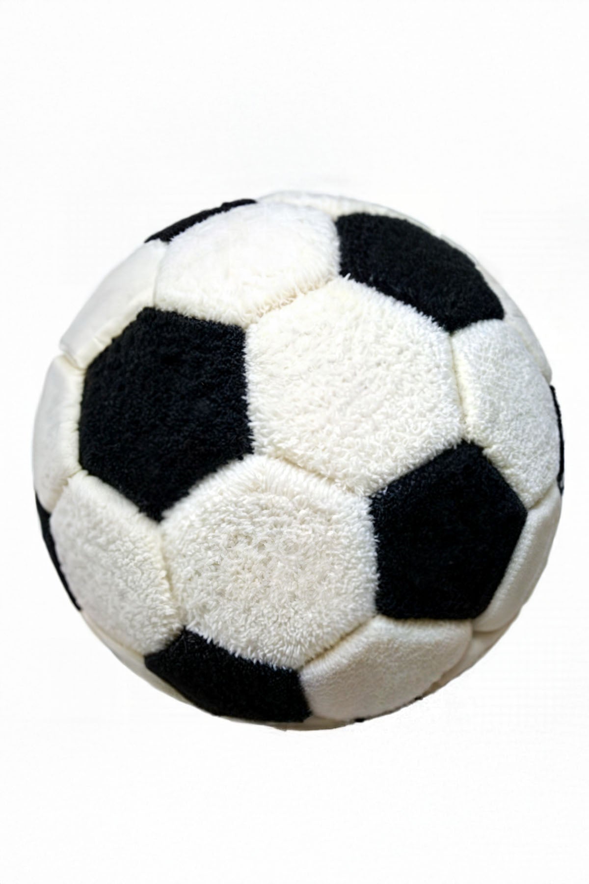 Siyah Beyaz - Yumuşak 53 cm Peluş Ev Topu – Renkli, Güvenli ve Eğlenceli Oyun Topu