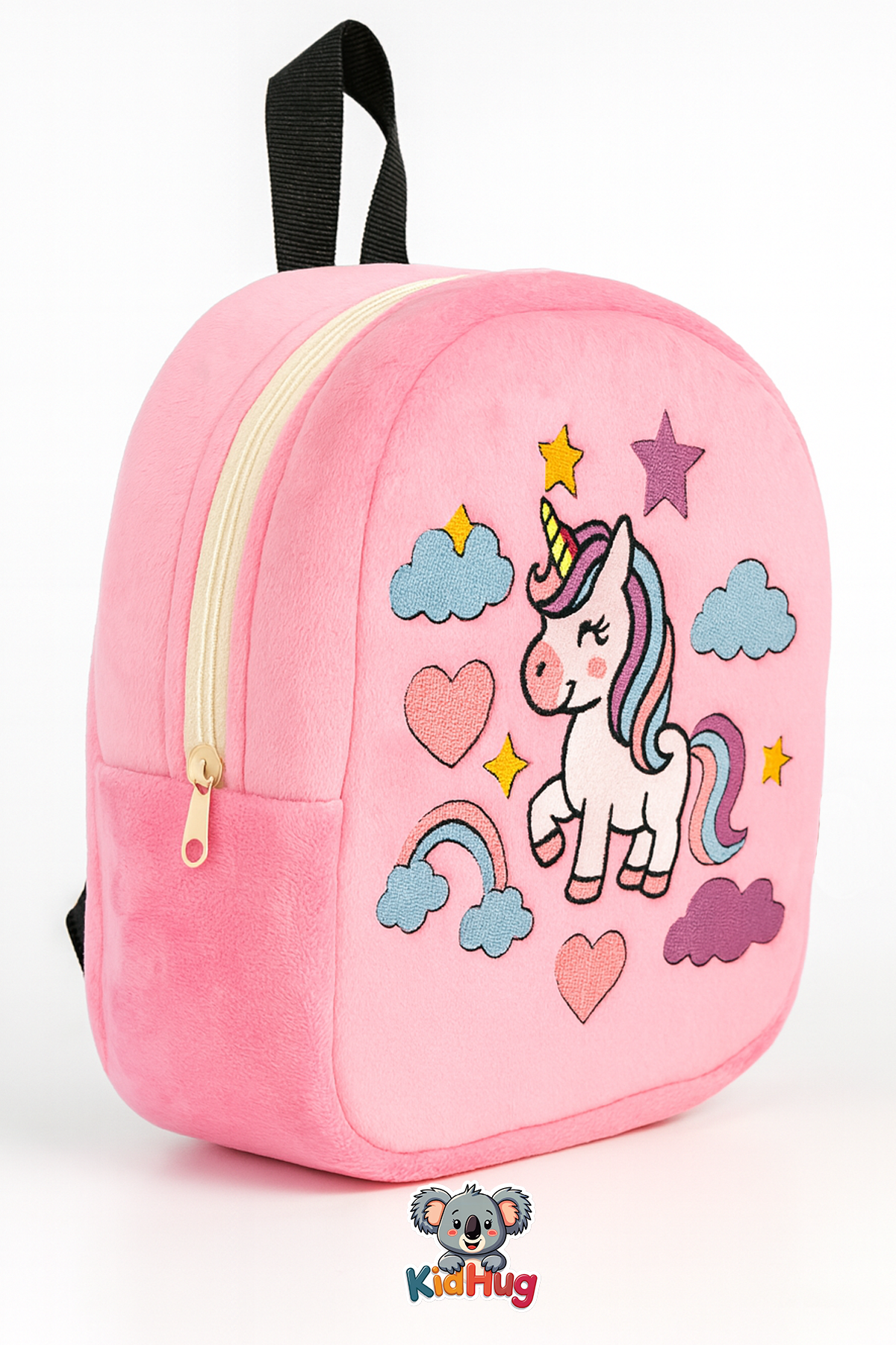 Kız Çocuk Çanta Unicorn Nakışlı Sırt Çantası Okul / Kreş Pembe Kız Çocuk Çantası 0 - 8 Yaş