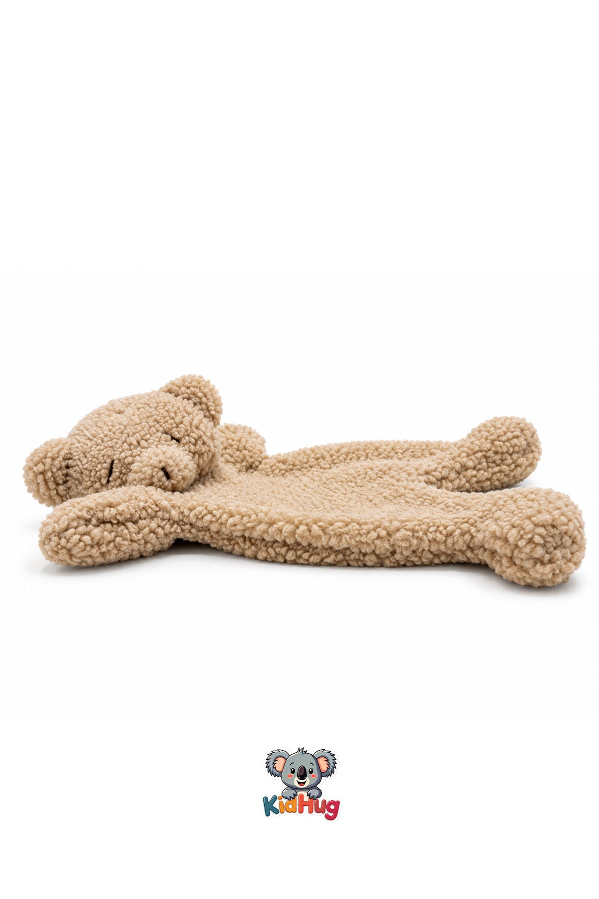 Ayıcık Uyku Arkadaşı Yumuşak Peluş Dokulu Bebek ve Çocuk Uyku Eşlikçisi Bej
