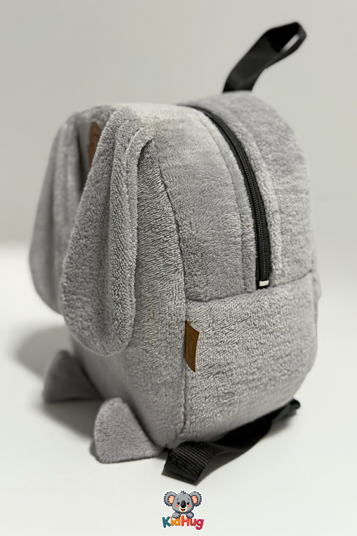 Gri Sırt Çantası Kulaklı 1-8 Yaş Çocuk Sırt Kreş Çantası, Anaokulu [ Istediğiniz Ismi Yazıyoruz ] -