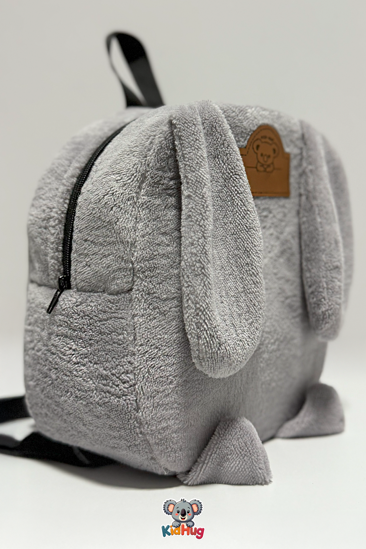 Gri Sırt Çantası Kulaklı 1-8 Yaş Çocuk Sırt Kreş Çantası, Anaokulu [ Istediğiniz Ismi Yazıyoruz ] -